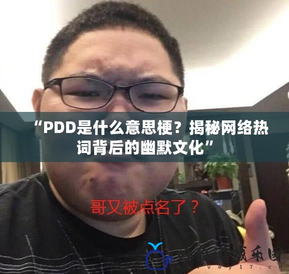 “PDD是什么意思梗？揭秘網(wǎng)絡(luò)熱詞背后的幽默文化”