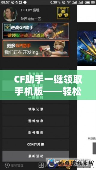 CF助手一鍵領取手機版——輕松領福利，暢享精彩游戲體驗