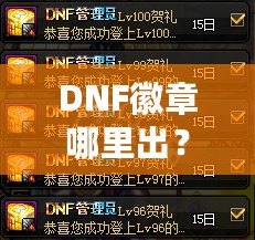 DNF徽章哪里出？掌握這幾種獲取方式，讓你輕松拿到超強(qiáng)徽章！