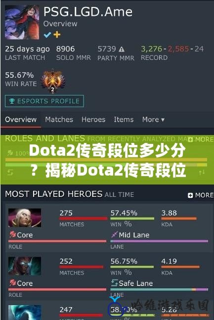 Dota2傳奇段位多少分？揭秘Dota2傳奇段位的真正門檻！