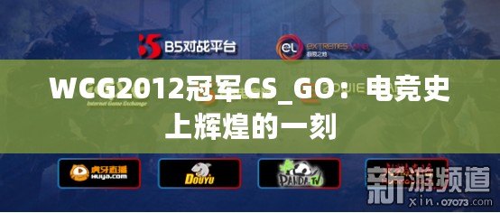 WCG2012冠軍CS_GO：電競史上輝煌的一刻