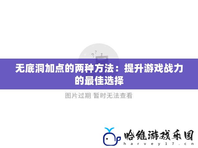 無底洞加點的兩種方法：提升游戲戰力的最佳選擇