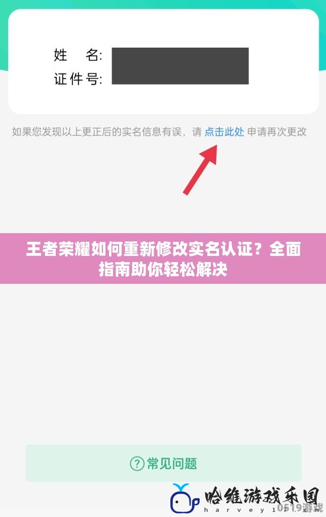 王者榮耀如何重新修改實名認證？全面指南助你輕松解決