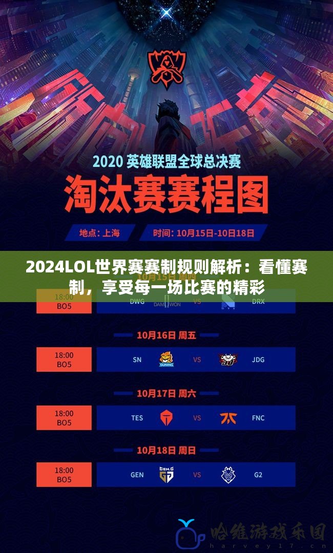 2024LOL世界賽賽制規則解析：看懂賽制，享受每一場比賽的精彩