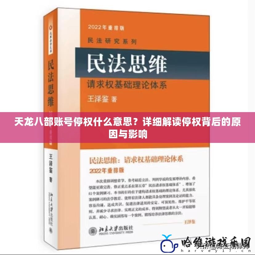 天龍八部賬號停權什么意思？詳細解讀停權背后的原因與影響