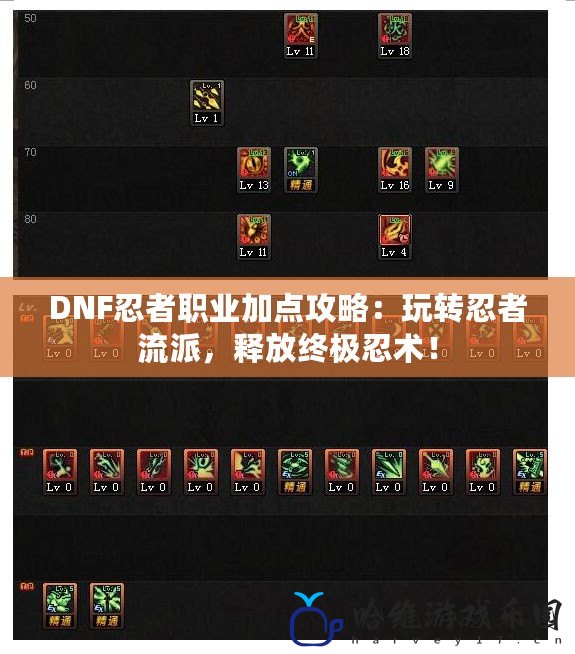 DNF忍者職業加點攻略：玩轉忍者流派，釋放終極忍術！