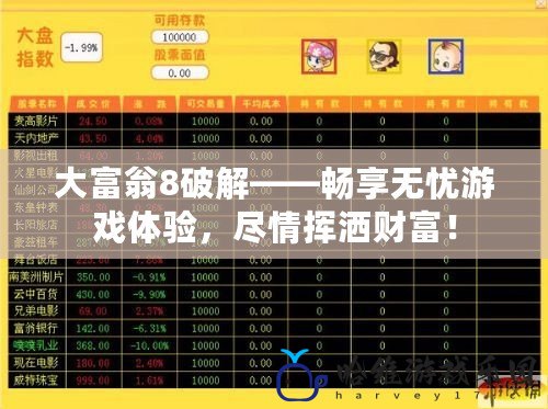 大富翁8破解——暢享無憂游戲體驗(yàn)，盡情揮灑財(cái)富！