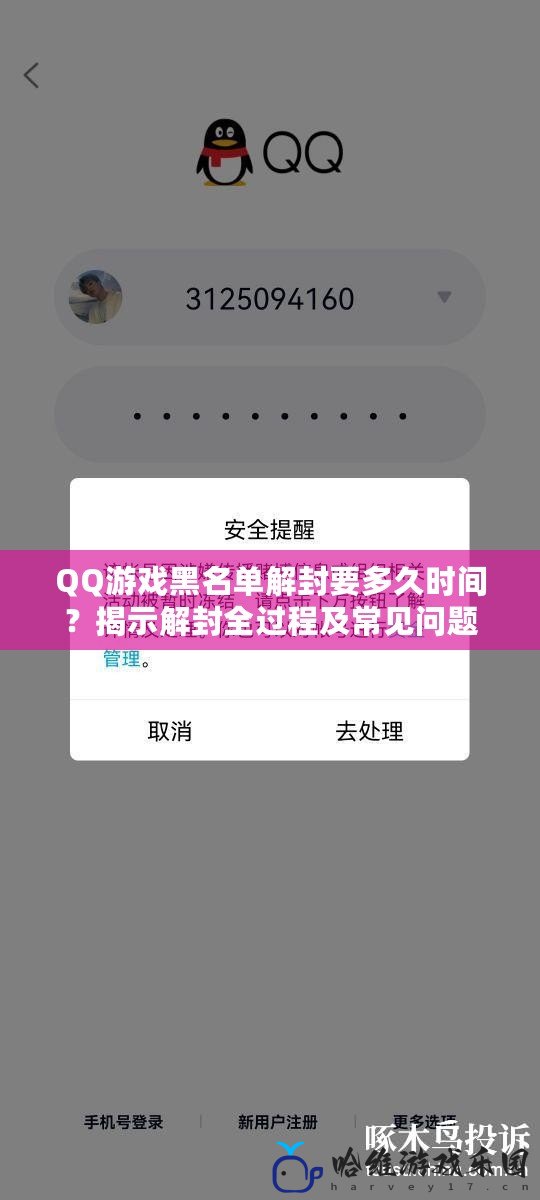 QQ游戲黑名單解封要多久時(shí)間？揭示解封全過程及常見問題