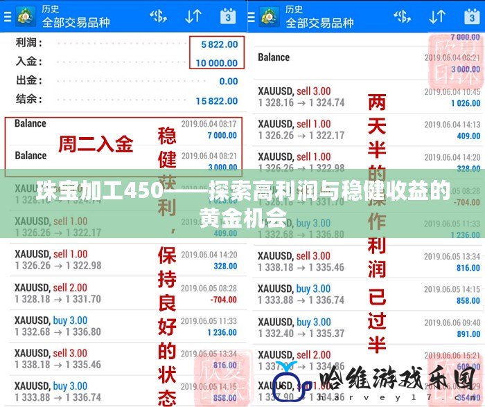 珠寶加工450——探索高利潤與穩健收益的黃金機會