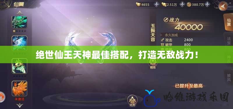 絕世仙王天神最佳搭配，打造無敵戰力！