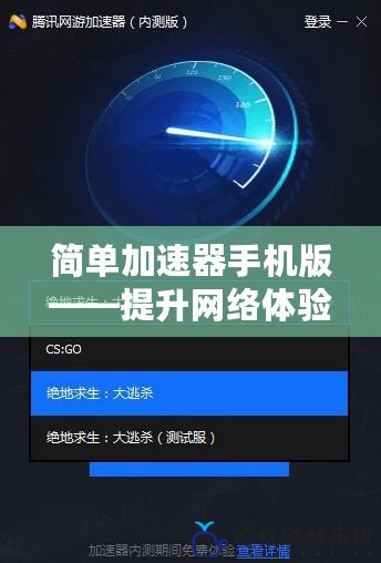 簡單加速器手機版——提升網絡體驗，暢享極速網絡
