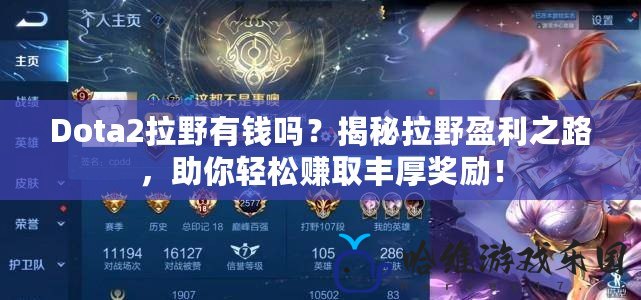 Dota2拉野有錢嗎？揭秘拉野盈利之路，助你輕松賺取豐厚獎勵！